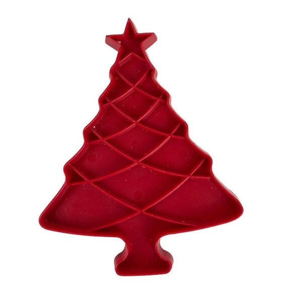 Tupperware Cookie Cutters Set 8 Red Plastic Christmas Holiday Birthday Vintage - Picture 5 of 10